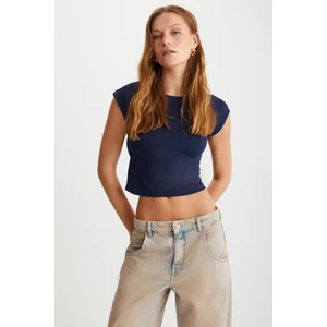 Yaretzı Kadın %95 Polyester %5 Elasten Lacivert Bluz