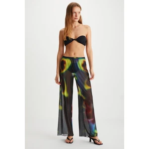 Arısta Kadın Yazlık Tül Mavi - Sarı Pantolon