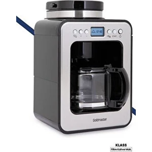 Gm-7353 Klass Öğütücülü Filtre Kahve Makinesi 12 Fincan Kapasiteyle Inox Tasarım