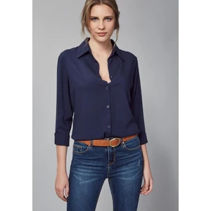 Dokuma Viskon Kumaş Basic Gömlek (13 Renk)