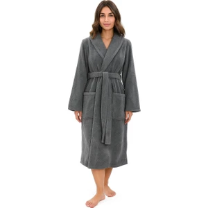 Dm Home Collection Battal Boy Pamuklu Şalyaka Erkek Kadın Bornoz