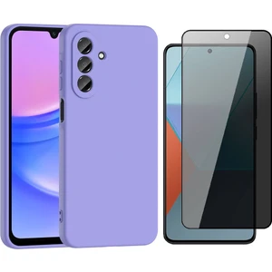 Samsung Galaxy A17 Kılıf Zore Biye Silikon Kılıf + Hayalet Ekran Koruyucu