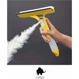 Kendinden Spreyli 3 Fonksiyonlu Cam Halı Yüzey Pencere Temizleme Çekçek Silecek