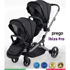 2071 Ibiza Pro İkiz  Bebek Arabası Siyah