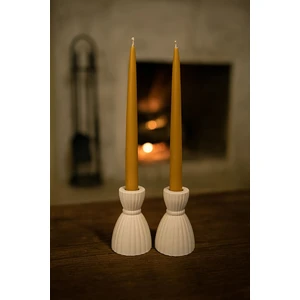 MİNİK ATÖLYE 2’li Pleksi Görünümlü Şamdan Seti