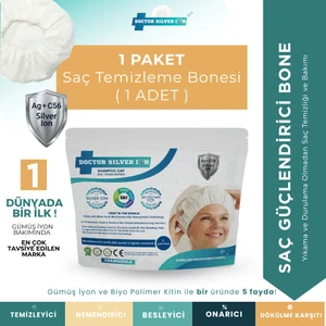 Doctor Silver Ion Gümüş İyonlu Özel Formül, Kremli, Duruluma Gerektirmeyen ve Onarıcı Özel Hasta Saç Yıkama Bonesi