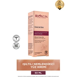 Gold On Skin Aydınlatıcı Yüz Kremi Tüm Cilt Tipleri İçin 50 ml Etkili Nemlendirici