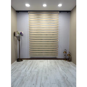 Donatti Perde Tarçın Bej Işık Geçirmez Zebra Stor Perde - Karartma Özellikli, Yüksek Kalite Kumaş