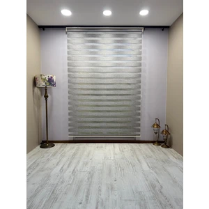 Donatti Perde Gri Işık Geçirmez Zebra Stor Perde - Karartma Özellikli, Yüksek Kalite Kumaş