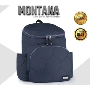 Montana Gri Bebek Bakım Çantası Ergonomik Tasarım ve Su Geçirmez Malzeme ile Geniş Kapasite