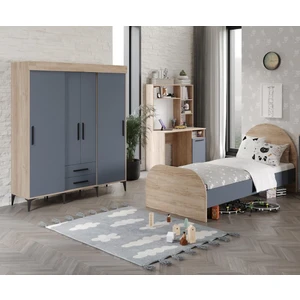 Izmir Cocuk Odası Takımı Tamamı Mdf Flora ve Antrasit