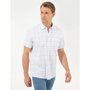 Pierre Cardin Haki Regular Fit Kısa Kollu Gömlek