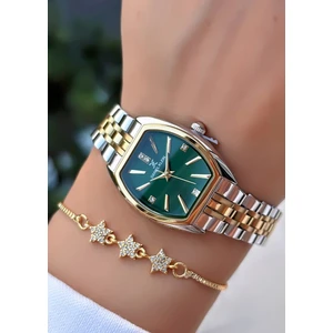 Daniel Klein Orijinal Çelik Kordon Kadın Kol Saati 3 Atm Su Geçirmezlik Gold Gümüş Yeşil Renk Bileklik Hediyeli