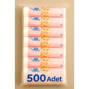 500 Adet Makyaj Temizleme Pamuğu Mendilleri %100 Doğal Pamuktan Hassas Ciltler İçin