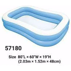 INTEX Aile Havuzu 203x152x48 cm Dikdörtgen Vinil Yapı 540 L Su Kapasitesi