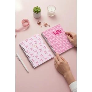 A5 Spiralli Okul Defteri 120 Sayfa 2’li Set, 1 Çizgili - 1 Çizgisiz Defter, Notebook, Ders Programlı