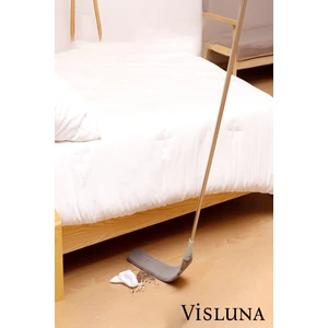 ( 1 Yedek Bezli ) Mikrofiber Başlıklı Girintili Yüzey Dip Köşe Raf Temizleme Mopu Toz Kir Alma Fırçası