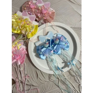 EyER Shoping Vip Kalite Incili Tüllü Klips Toka