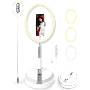 Rgb LED Halka Işık 168CM Teleskopik Tripodlu, 160 Led, Telefon Tutucu, Katlanabilir Ring Light