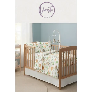 Vivesta Home Safari Desenli %100 Pamuklu Bebek Nevresim Takımı – Antialerjik, Nefes Alan, Yumuşak Kumaş