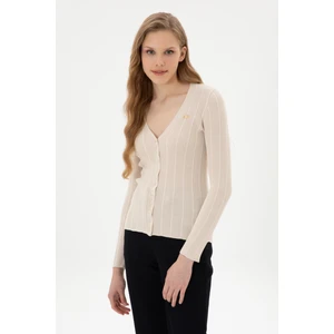 U.s. Polo Assn. Kadın Krem Hırka (Triko) 50313580-VR071
