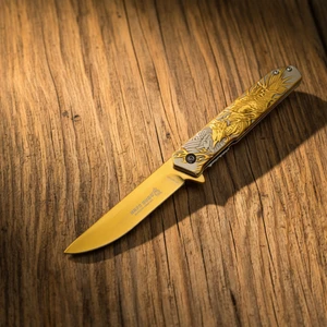Cakistore Haps Bugs HC-023 Gd Gold Anka Kuş Motifli Kamp Çakısı