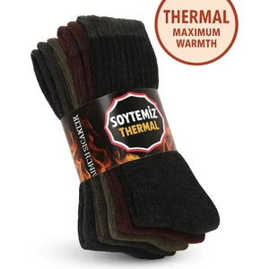 Kadın Termal Yünlü Çorap 6 Çift