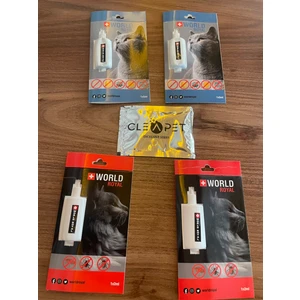 World Royal Kedi Iç Dış P.razit Bitkisel Damla ve Mendil