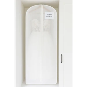 Abiye Gelinlik Elbise Kılıfı Gamboç 60X180 Beyaz Tela Nonvoven (Beyaz)