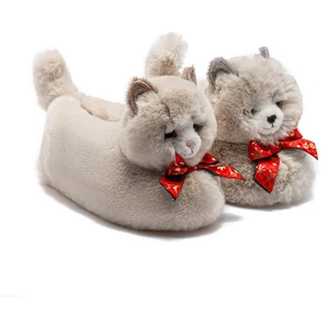 Twıgy Tw Sisi Bej Kadın Hayvanlı Panduf 36/41