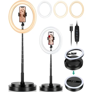 Rgb LED Halka Işık 168CM Teleskopik Tripodlu, 160 Led, Telefon Tutucu, Katlanabilir Ring Light