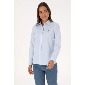 U.s. Polo Assn. Kadın Açık Mavi Gömlek Basic 50308043-VR003