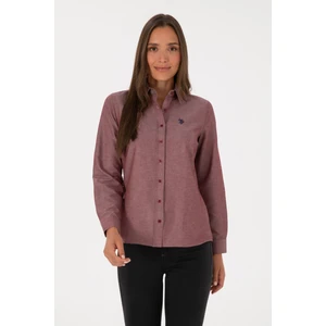 U.s. Polo Assn. Kadın Bordo Gömlek Basic 50316711-VR014
