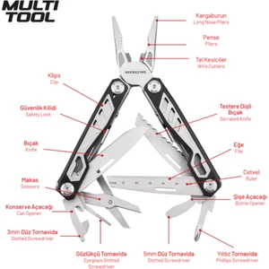 155 mm Multi Tool (15 Fonksiyonlu)