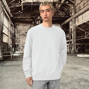 So Arte Unisex Şardonlu Relaxed Fit Oversize Sweatshirt Beyaz