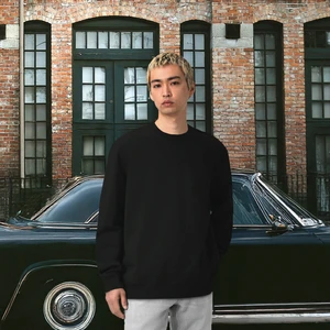 So Arte Unisex Şardonlu Relaxed Fit Oversize Sweatshirt Siyah