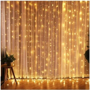 Kumandalı 8 Ayrı Moda Sahip 3MX3M ( 300 cm x 300CM ) Perde LED Peri LED USB