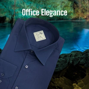 Eren Style Klasik %100 Cotton Uzun Kollu Terletmeyen Kışlık Flanel Kumaş Lacivert Gömlek (Regular Kalıp)