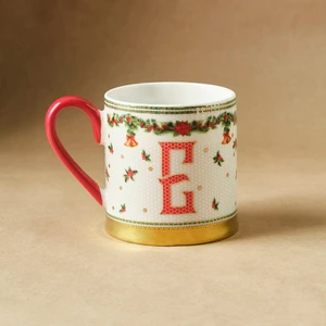 New Year Yılbaşı Petek E Harfli Kupa 330 ml