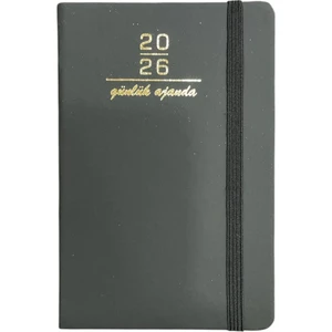 2026 Termo Deri Lastikli Günlük Cep Ajandası 9*14