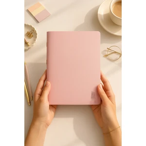 Metalik Işıltılı Kapaklı Çizgisiz Defter 30 Yaprak Paperoma | Kaliteli Ivory Kağıt | A5 Boy | Hediye Defter – Şık Tasarım