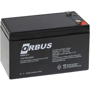 Orbus ORB12-7 12 Volt 7 Amper Kuru Tip Akü (150X65X90MM)