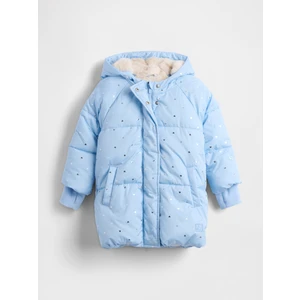 Kız Bebek Mavi Heavyweight Puffer Mont