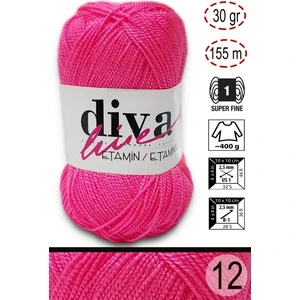 Diva İplik Diva Etamin 12 Gül Pembe