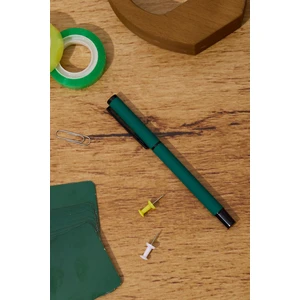 Kişiye Özel Haki Kapaklı Mavi Mürekkepli Düz Roller Tükenmez Kalem