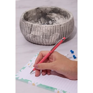 Kişiye Özel Pembe Tourch Pen Mavi Mürekkepli Düz Tükenmez Kalem