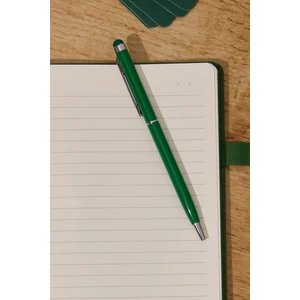 Kişiye Özel Yeşil Tourch Pen Mavi Mürekkepli Düz Tükenmez Kalem