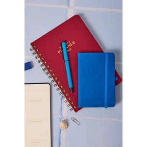 Kişiye Özel Mavi Kapaklı Mavi Mürekkepli Düz Roller Tükenmez Kalem