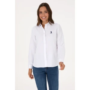 U.s. Polo Assn. Kadın Beyaz Gömlek Basic 50307990-VR013