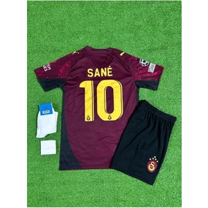 Legent Lady Gâl.àtâ.sar.ây 2026 Yeni Sezon Leroy Sane //10 Alternatif Bordo Çocuk Forması 4'lü Set